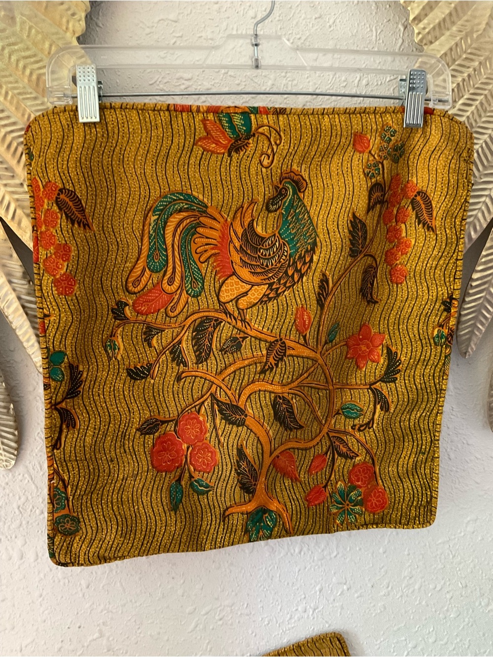Vintage Rooster MCM Throw Pillow Zipper Cover set of 2